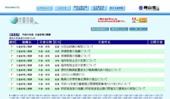 公文書目録